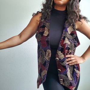 VTG Fritzi Metallic Pattern Vest